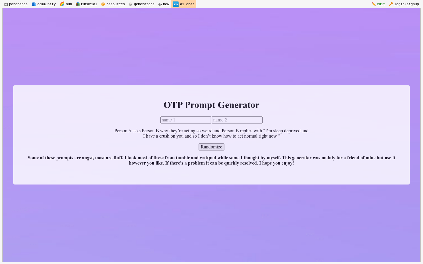 OTP Prompt Generator screenshot 1