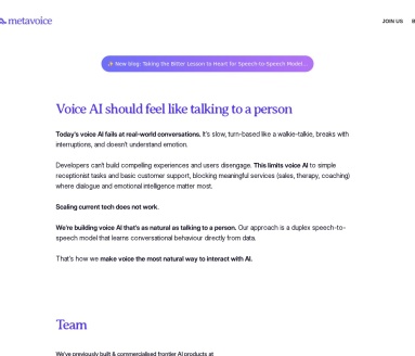 MetaVoice screenshot 1