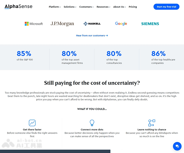 AlphaSense screenshot 1