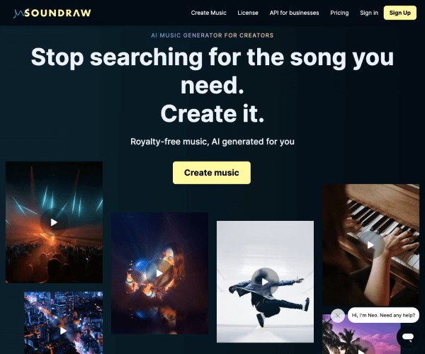 Soundraw screenshot 1