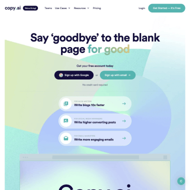 Copy.ai screenshot 1