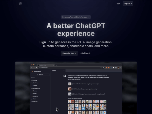 Forefront screenshot 1