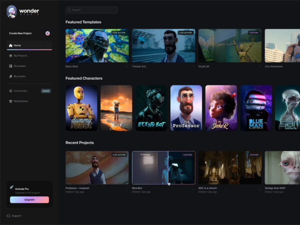 Wonder Studio screenshot 1