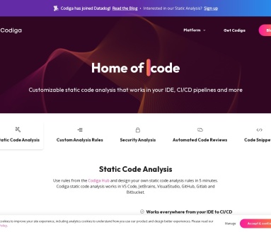 Codiga screenshot 1