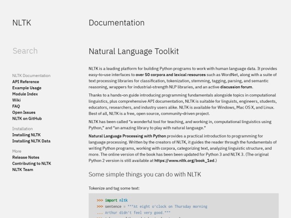 NLTK screenshot 1