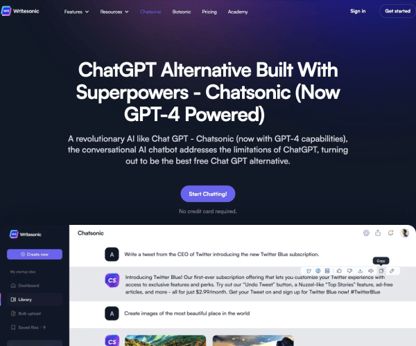 ChatSonic screenshot 1