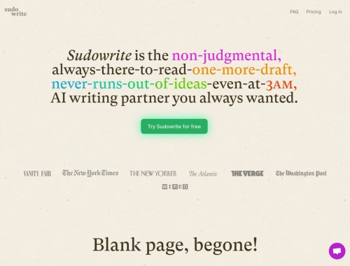 Sudowrite screenshot 1