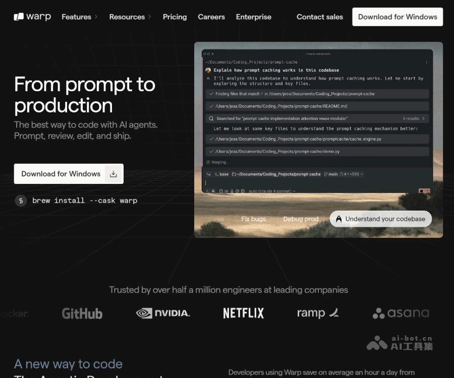 Warp screenshot 1