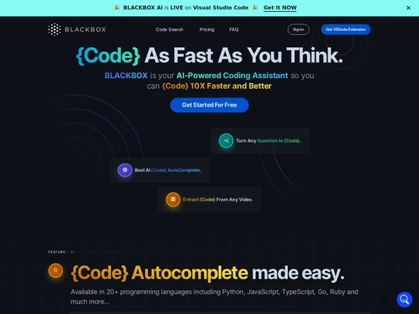 BLACKBOX AI screenshot 1