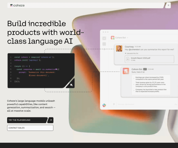 Cohere screenshot 1