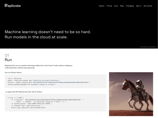Replicate screenshot 1