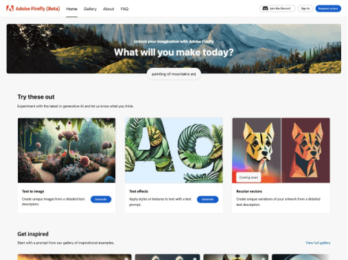 Adobe Firefly screenshot 1