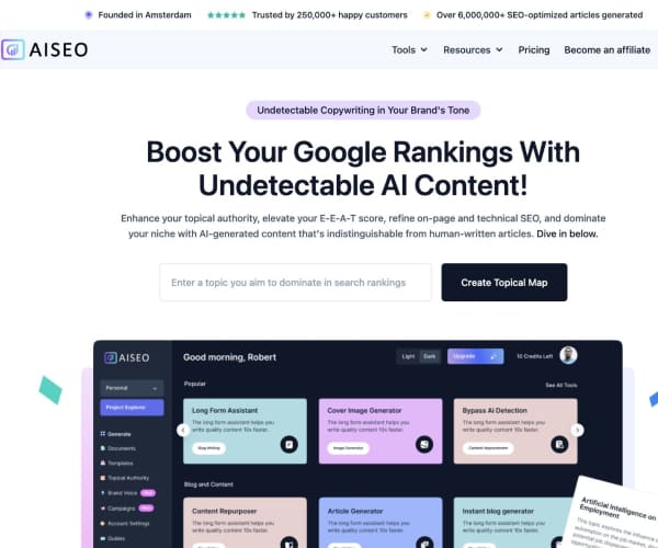 AISEO AI Content Detector screenshot 1