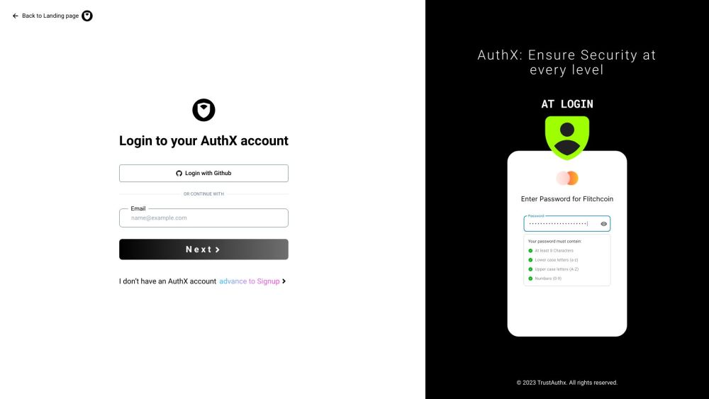 TrustAuthX screenshot 1
