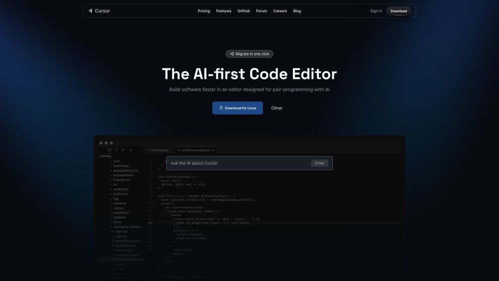 Cursor screenshot 1
