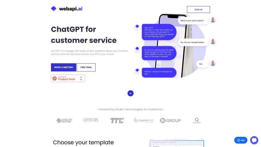Webapi.ai screenshot 1