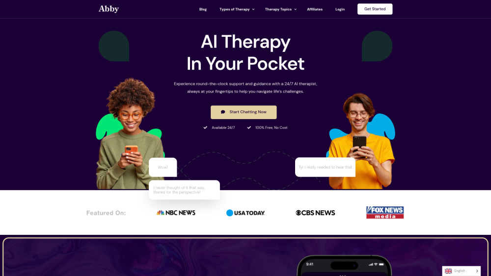 Abby - Your AI Therapist screenshot 1