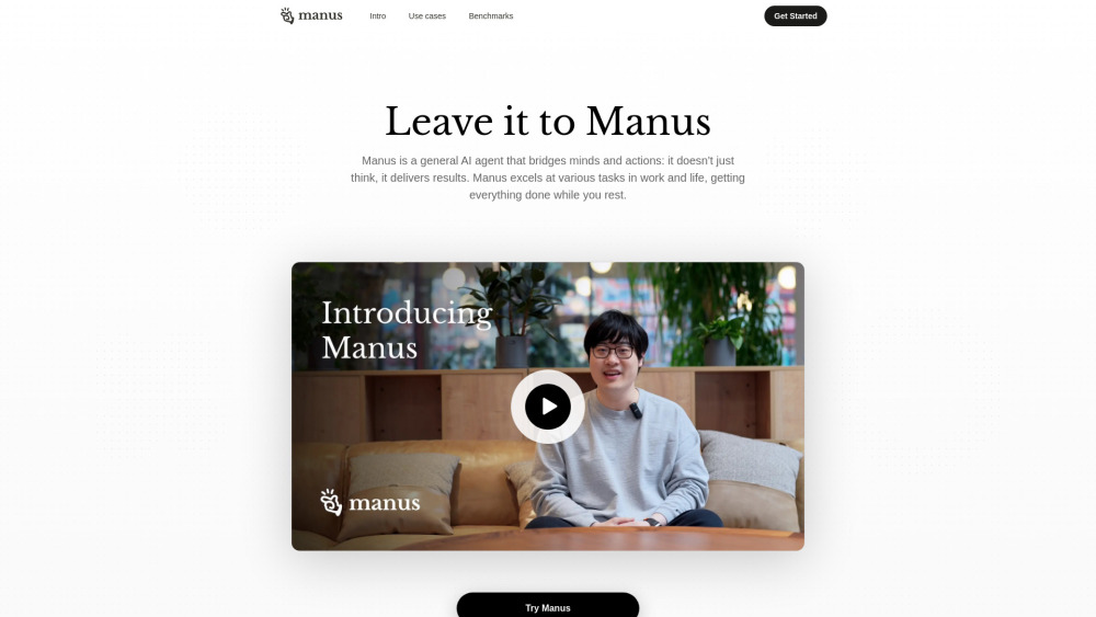 Manus screenshot 1