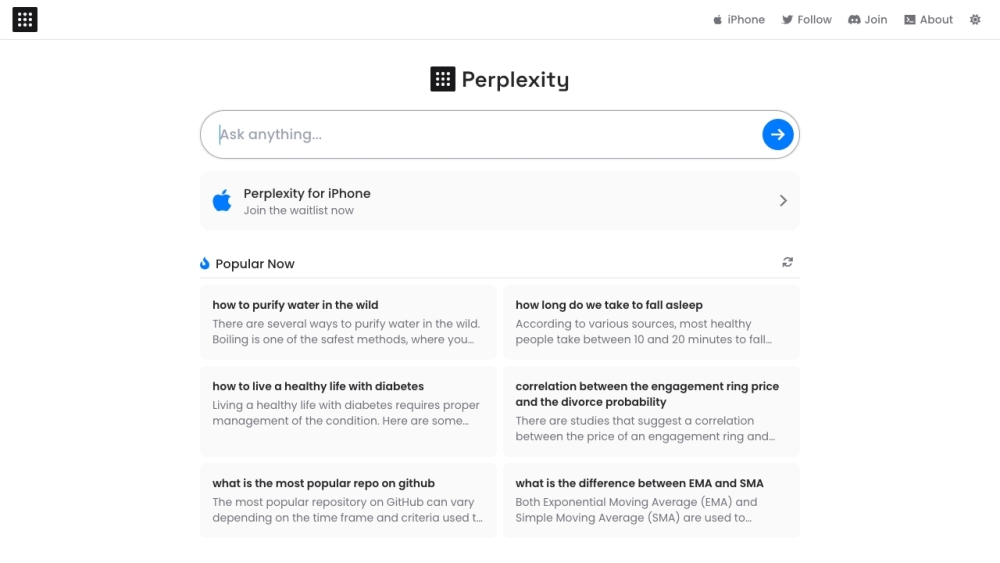 Perplexity AI screenshot 1