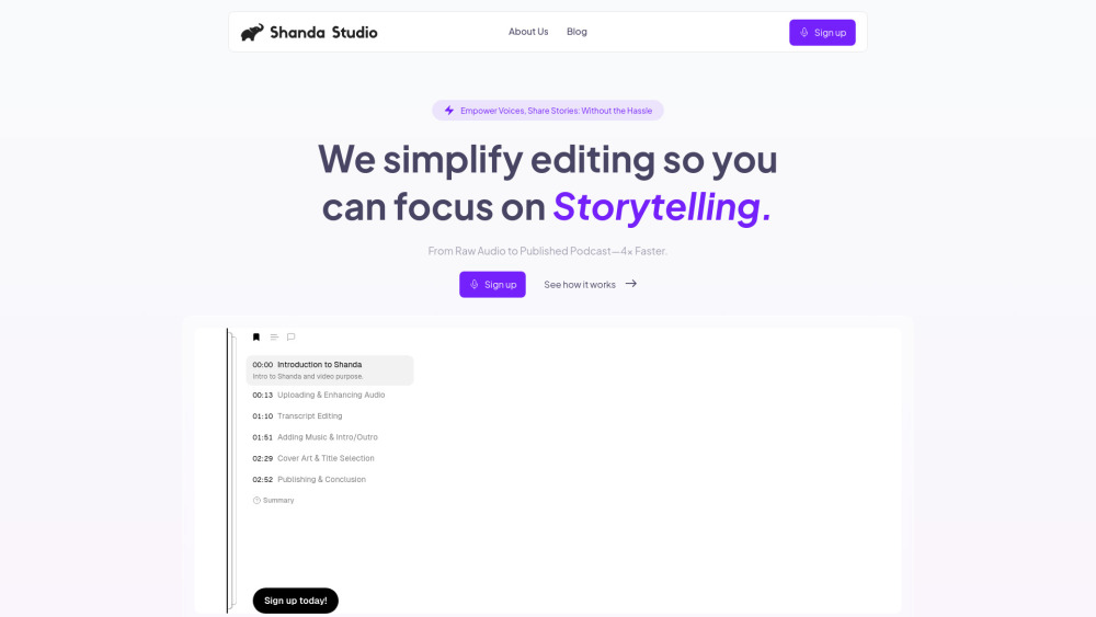 Shanda Studio screenshot 1