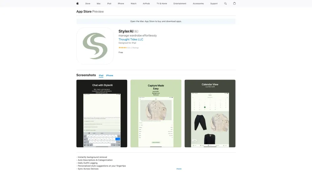 StylerAI screenshot 1