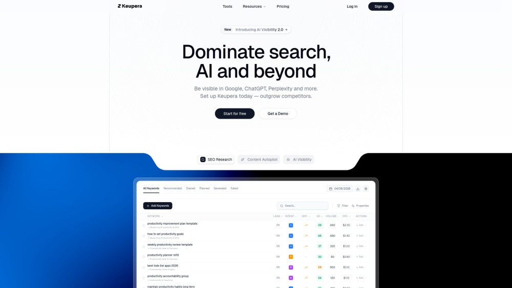 Keupera screenshot 1