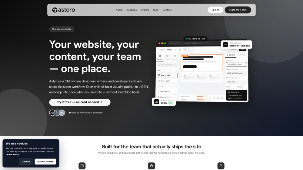 Astero screenshot 1