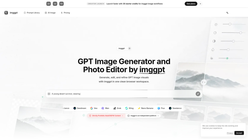 Imggpt - GPT Image AI screenshot 1