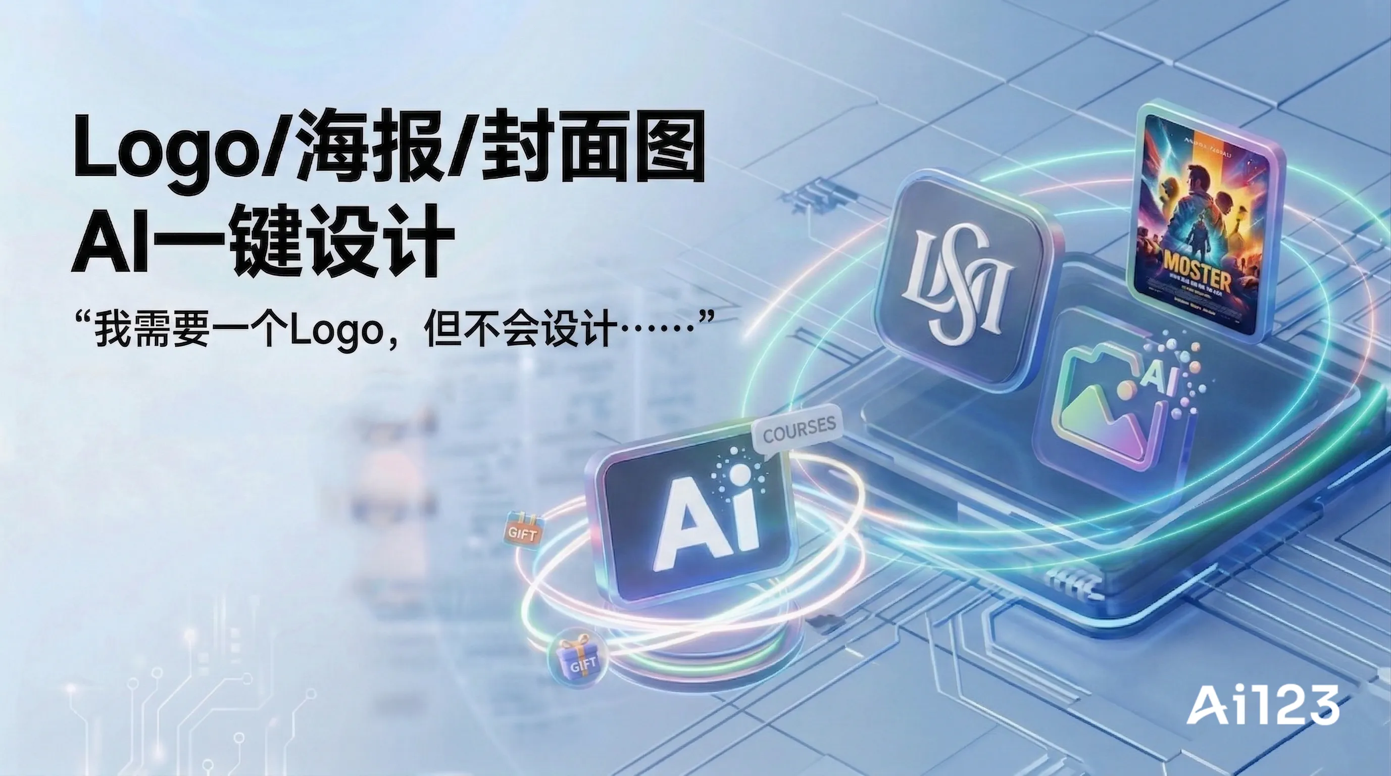 Logo/海报/封面图，AI一键设计