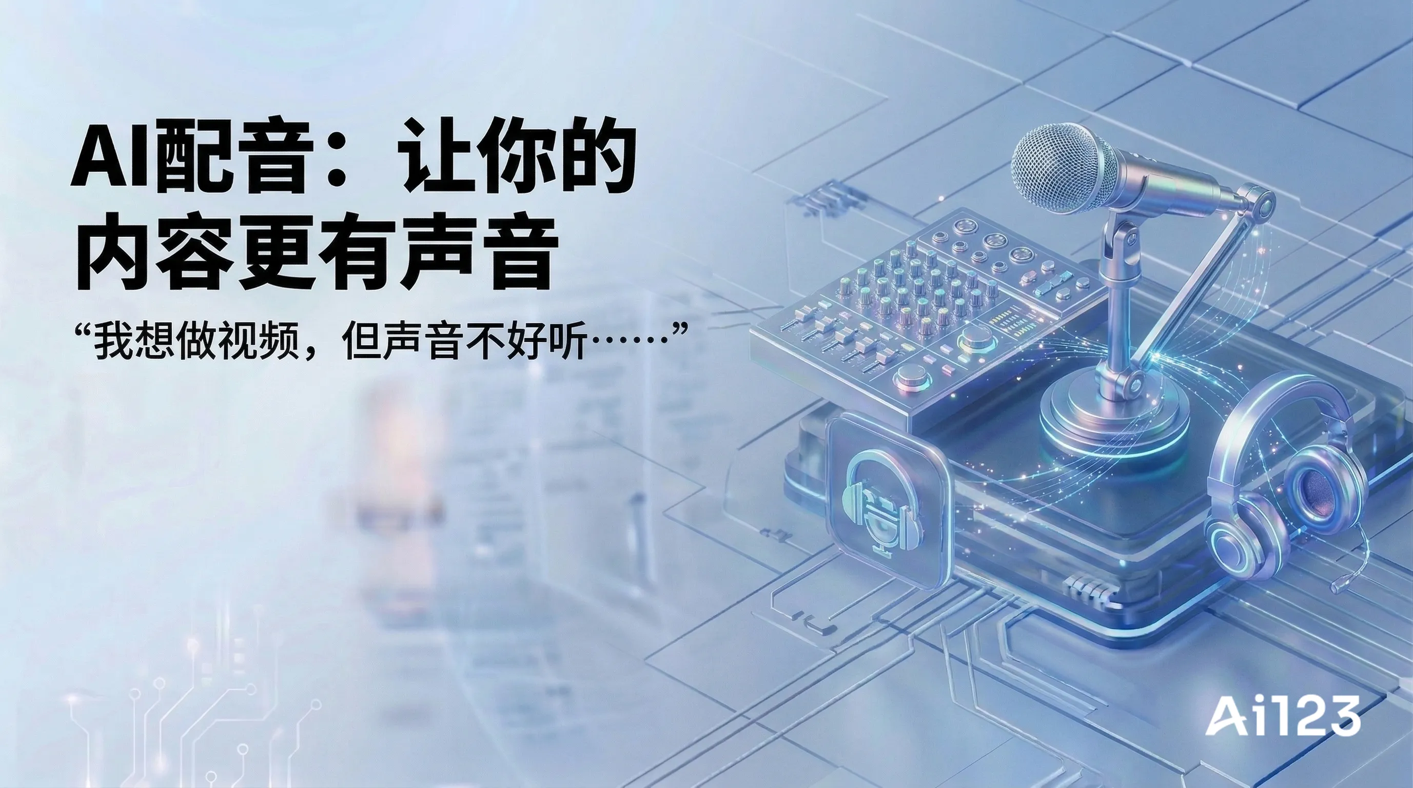 AI配音：让你的内容更有声音