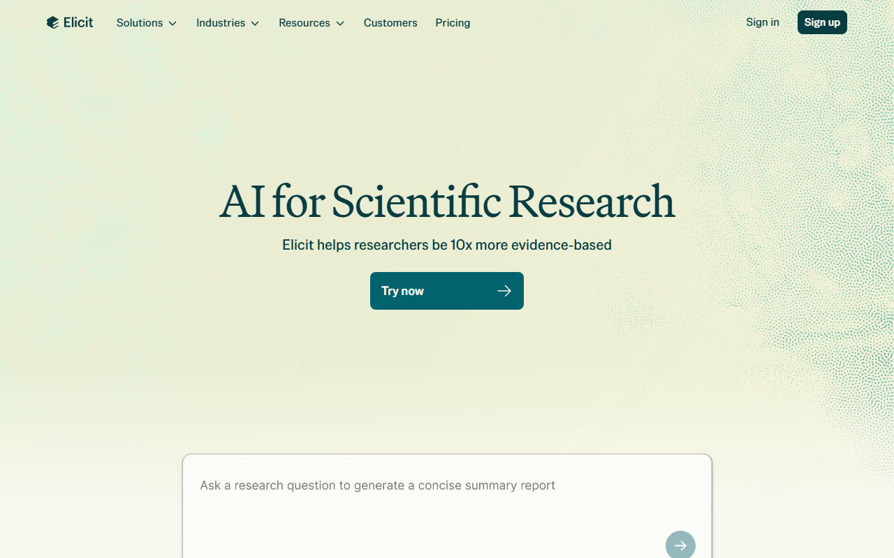 Elicit screenshot 1