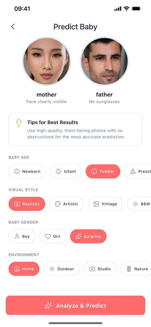 Baby Face Predictor screenshot 1