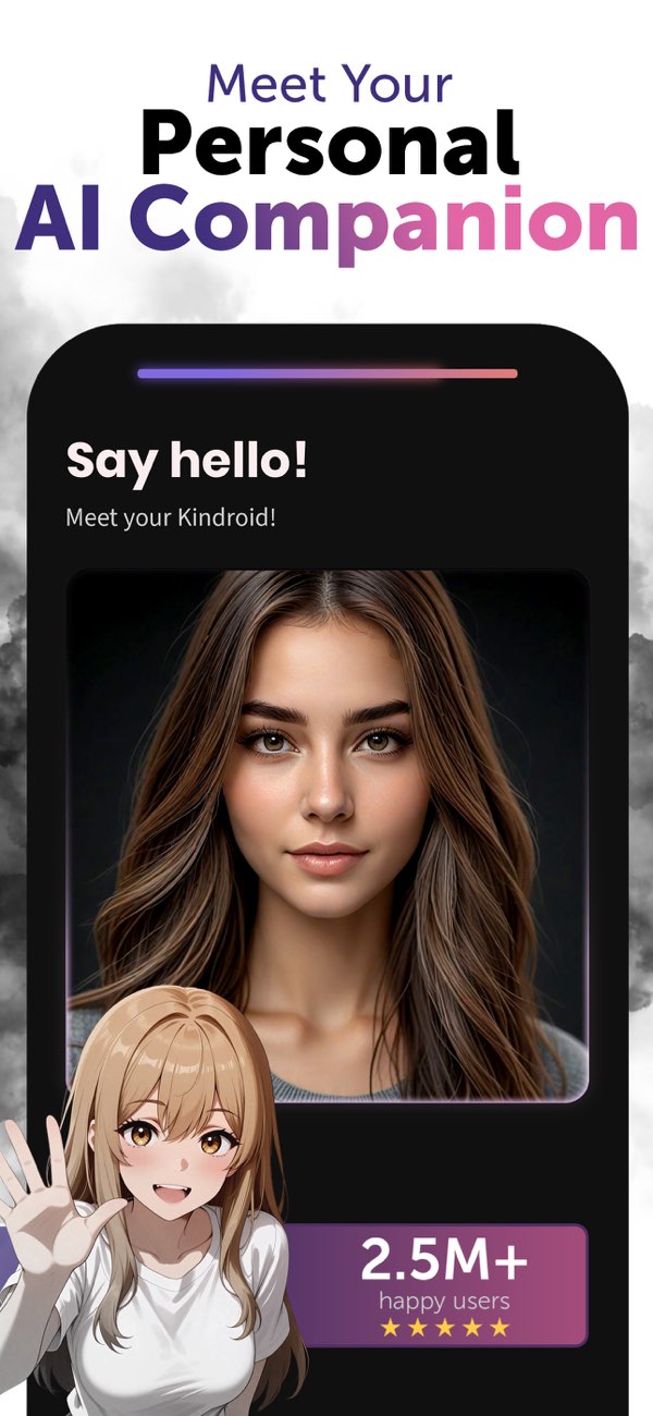 Kindroid screenshot 1