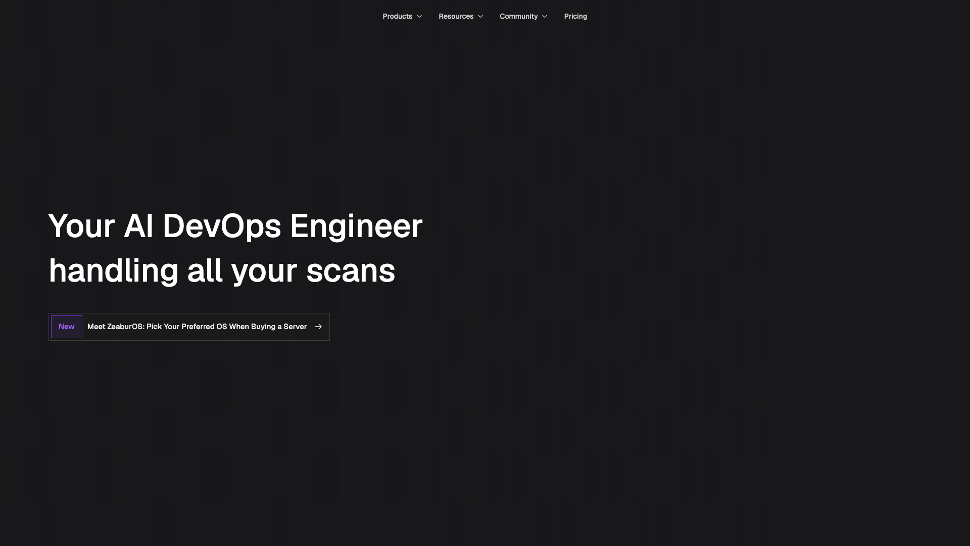 Zeabur product screenshot