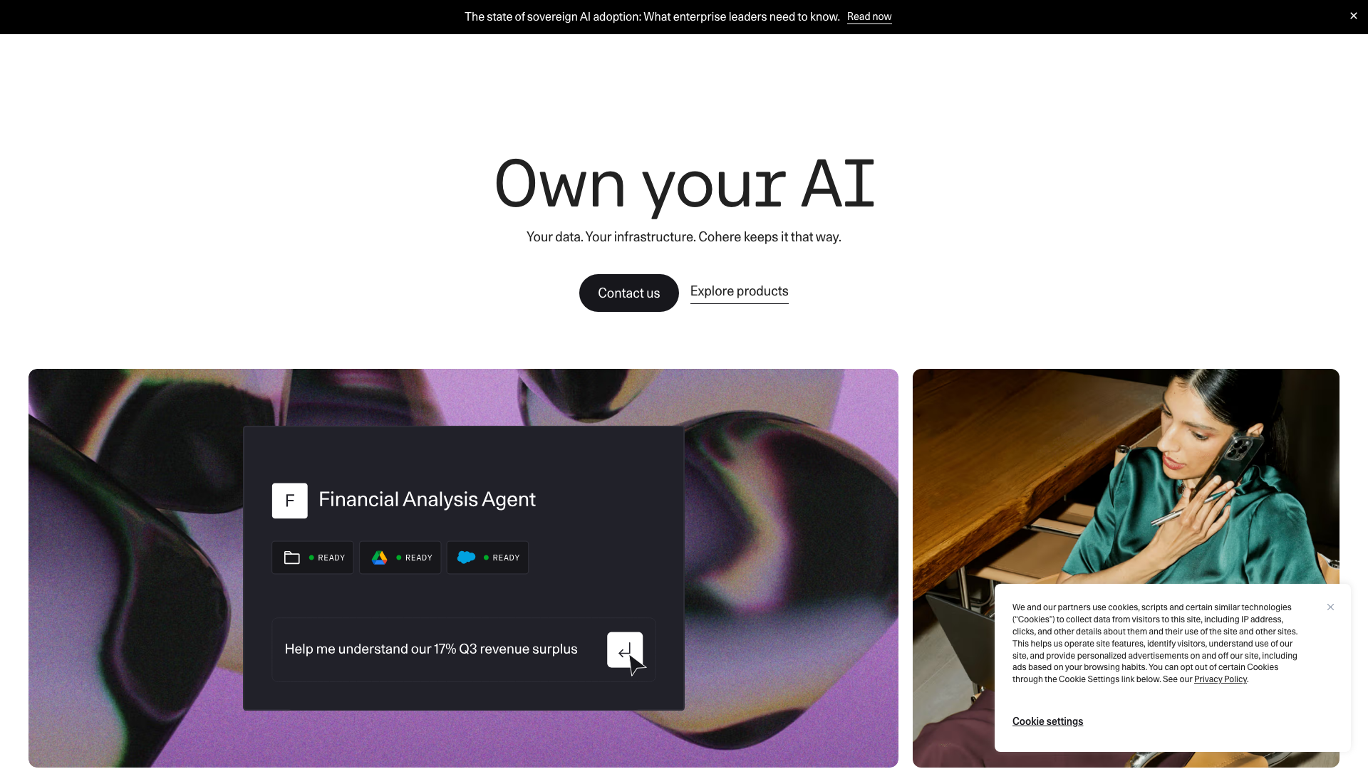 Cohere product screenshot