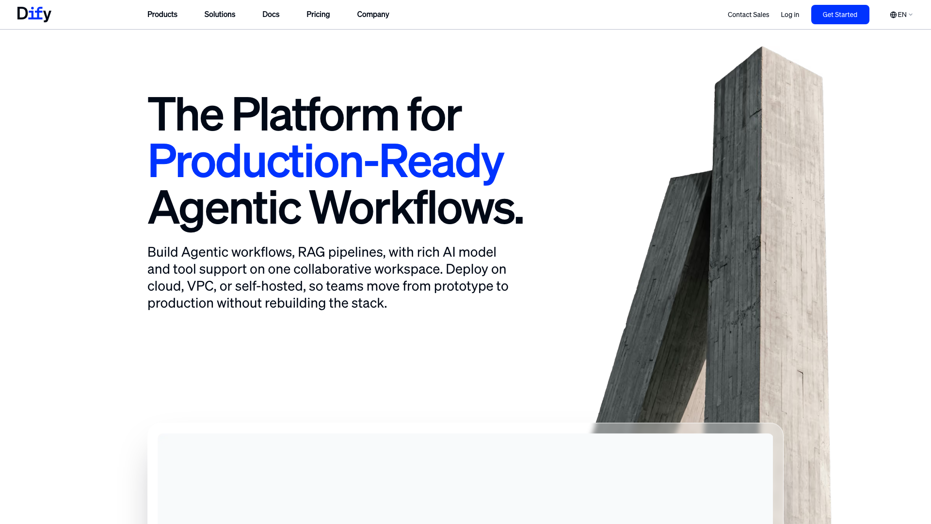 Dify.AI product screenshot