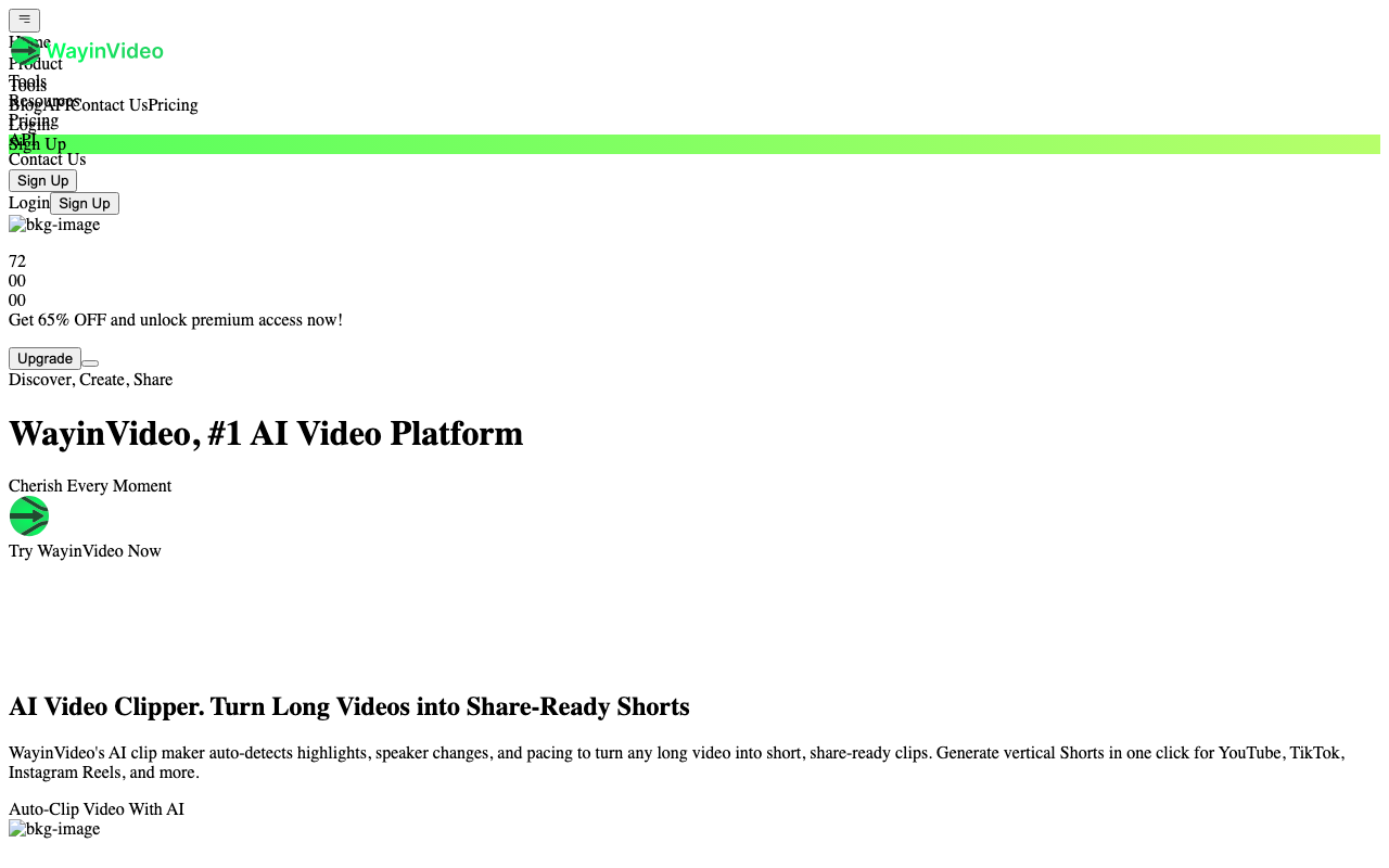 WayinVideo product screenshot