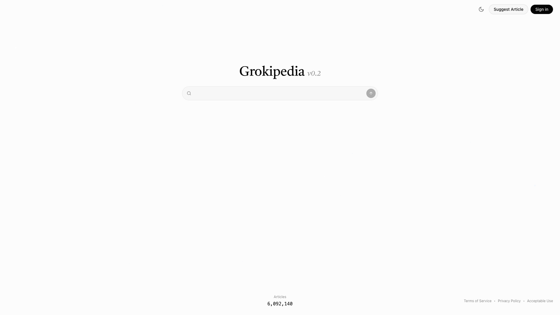 Grokipedia product screenshot