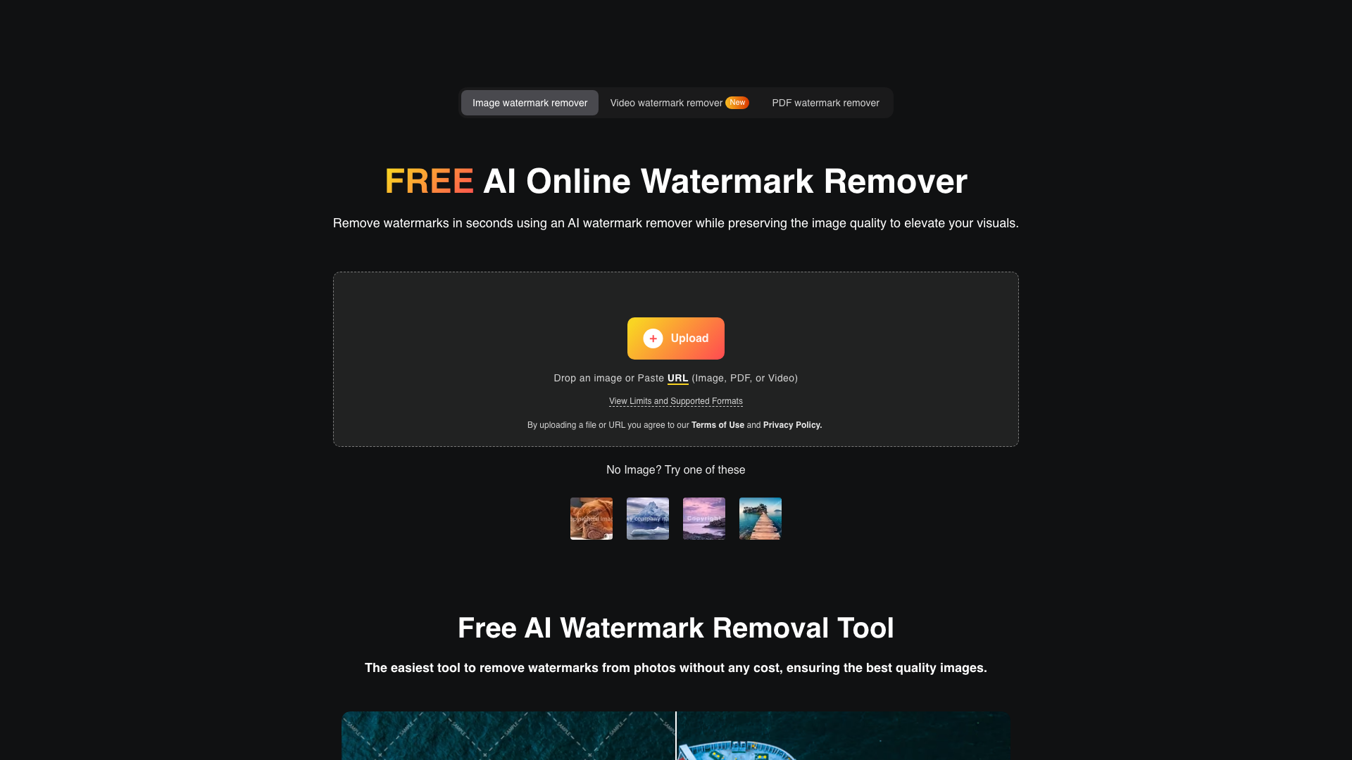 Watermark Remover product screenshot
