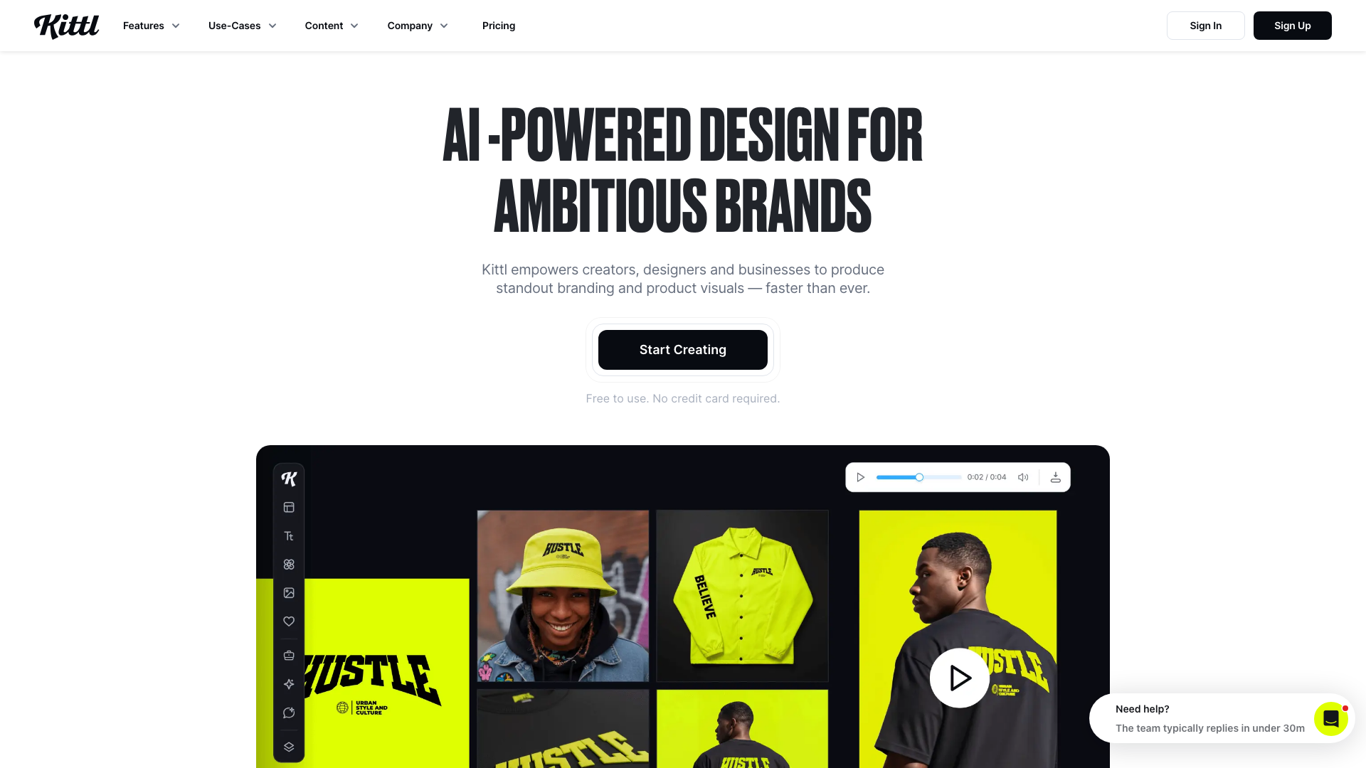 Kittl product screenshot
