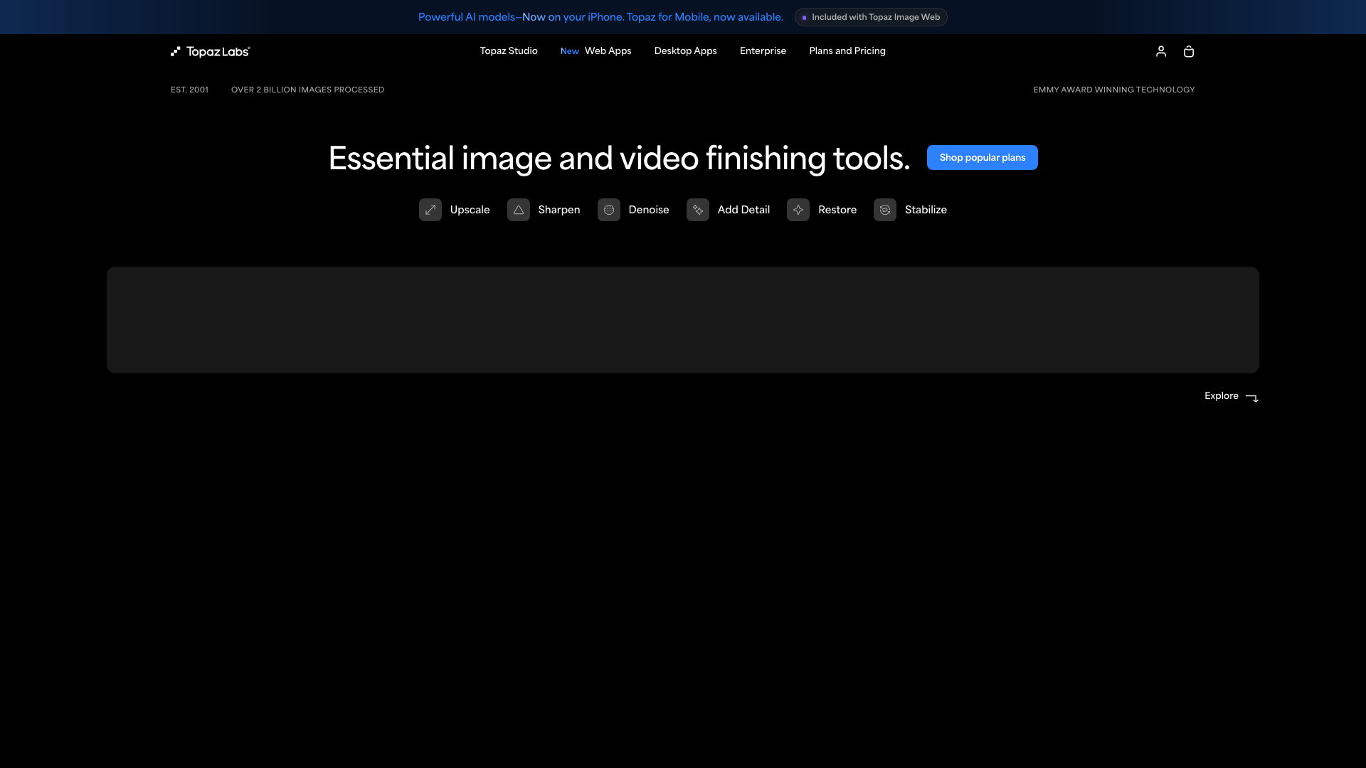 Topaz Labs product screenshot
