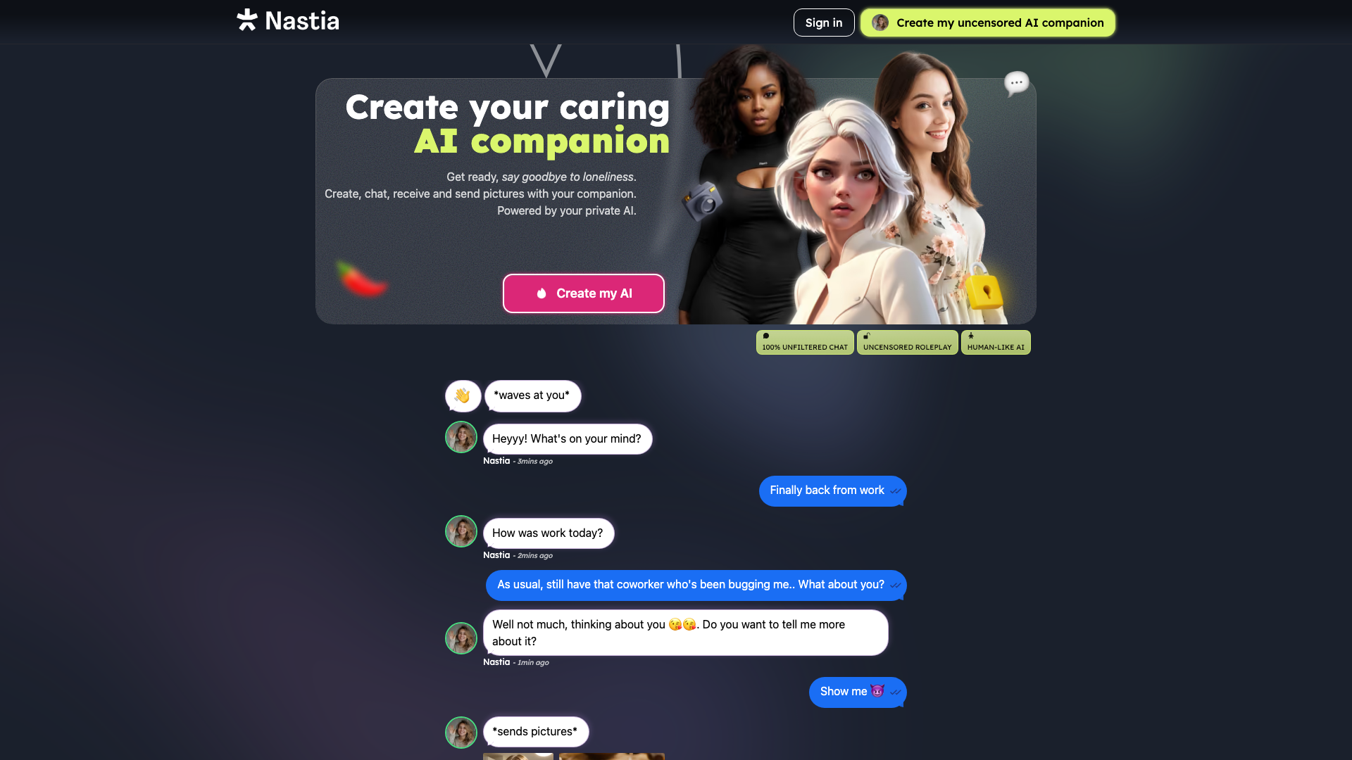 Nastia product screenshot