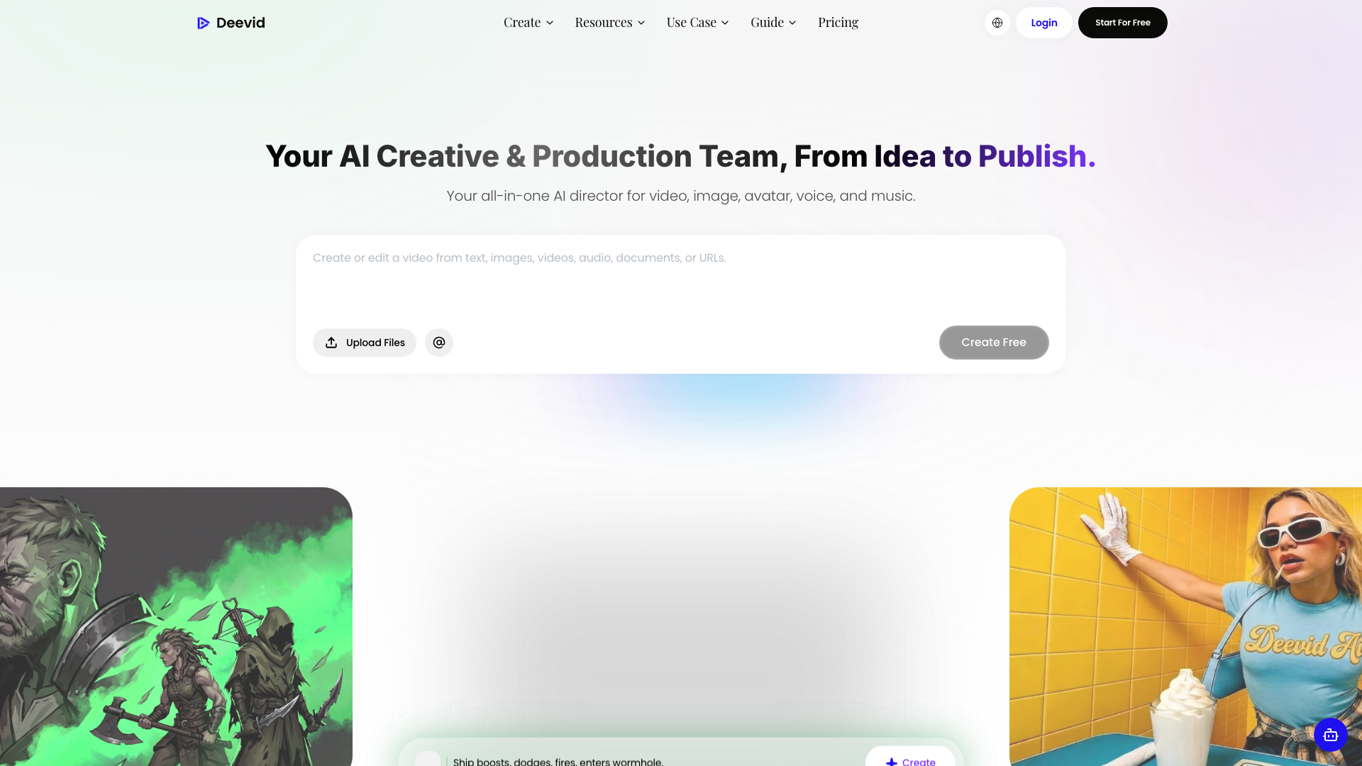 Deevid AI product screenshot