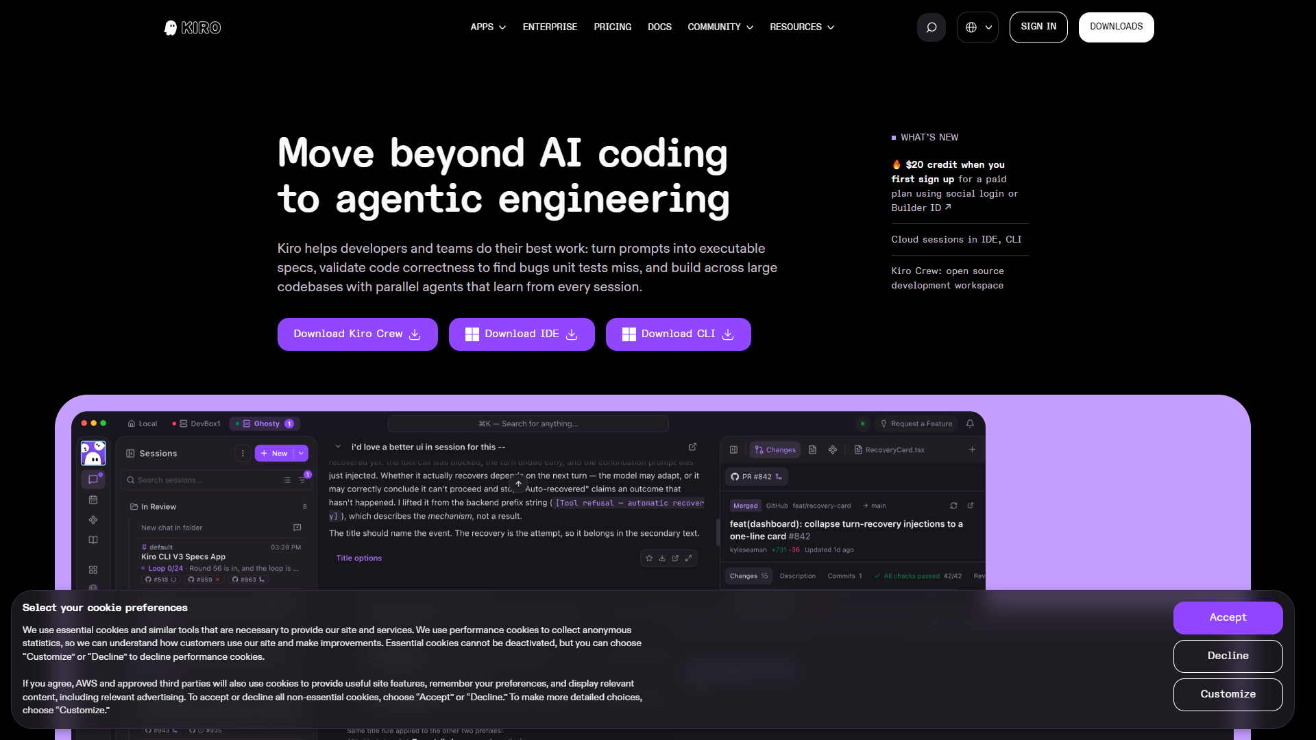 Kiro product screenshot