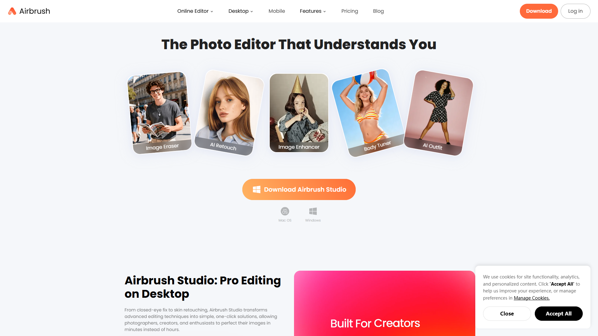 Airbrush product screenshot