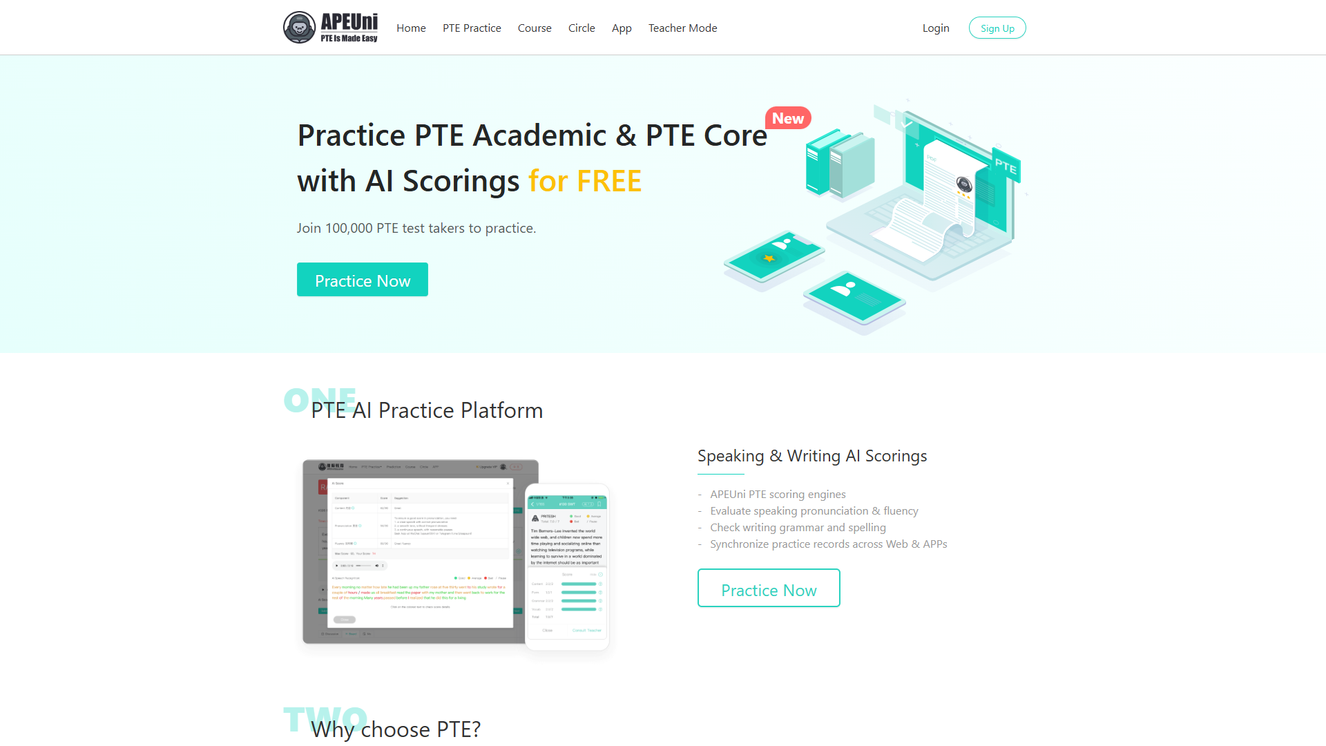 APEUni product screenshot