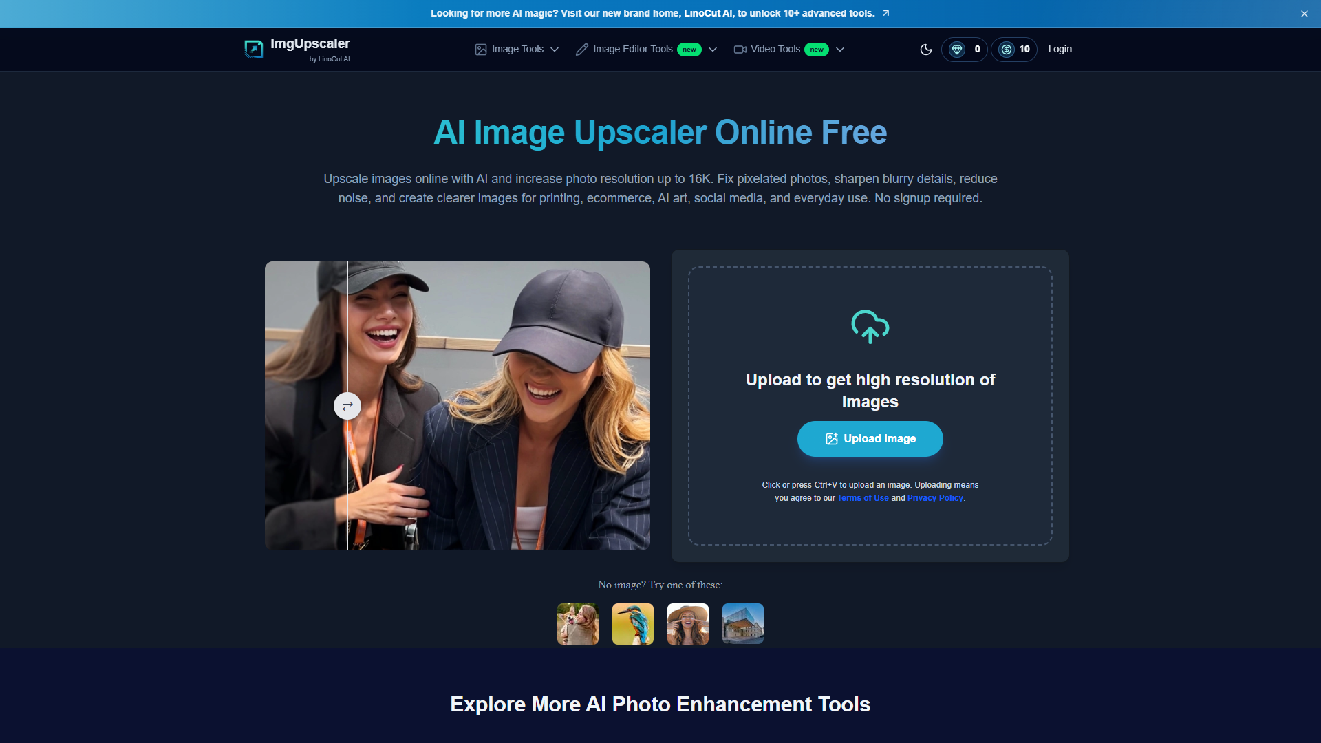 ImgUpscaler product screenshot