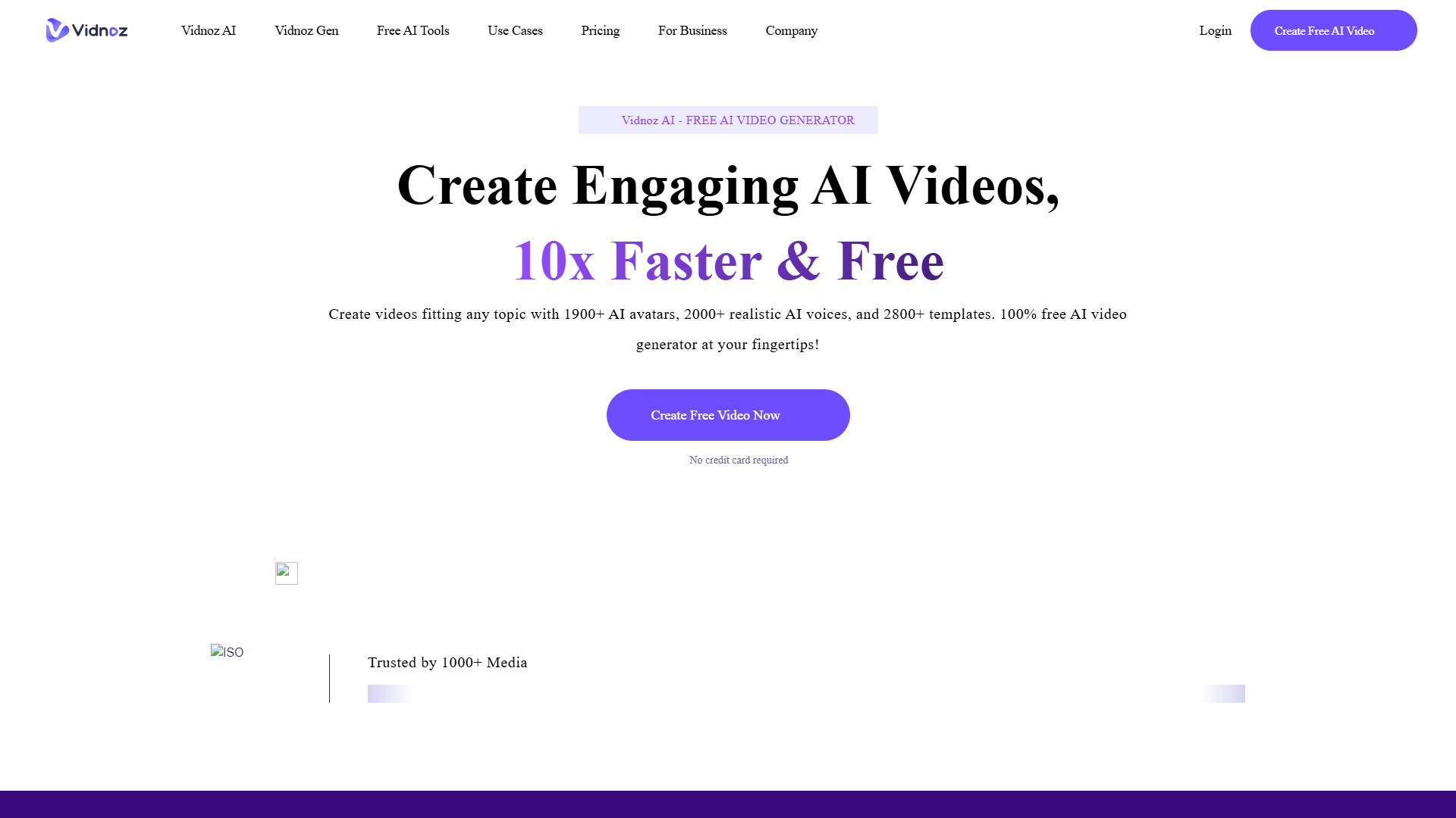 Vidnoz product screenshot
