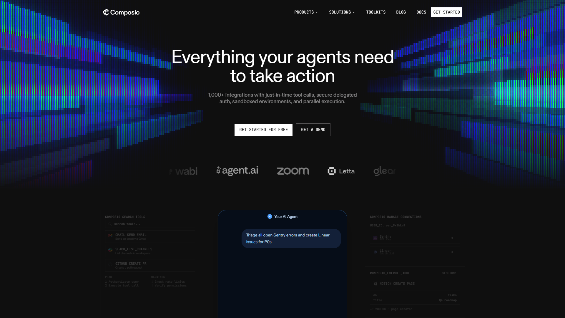Composio product screenshot