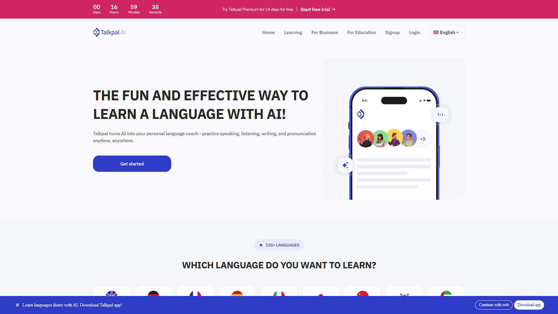 TalkPal product screenshot